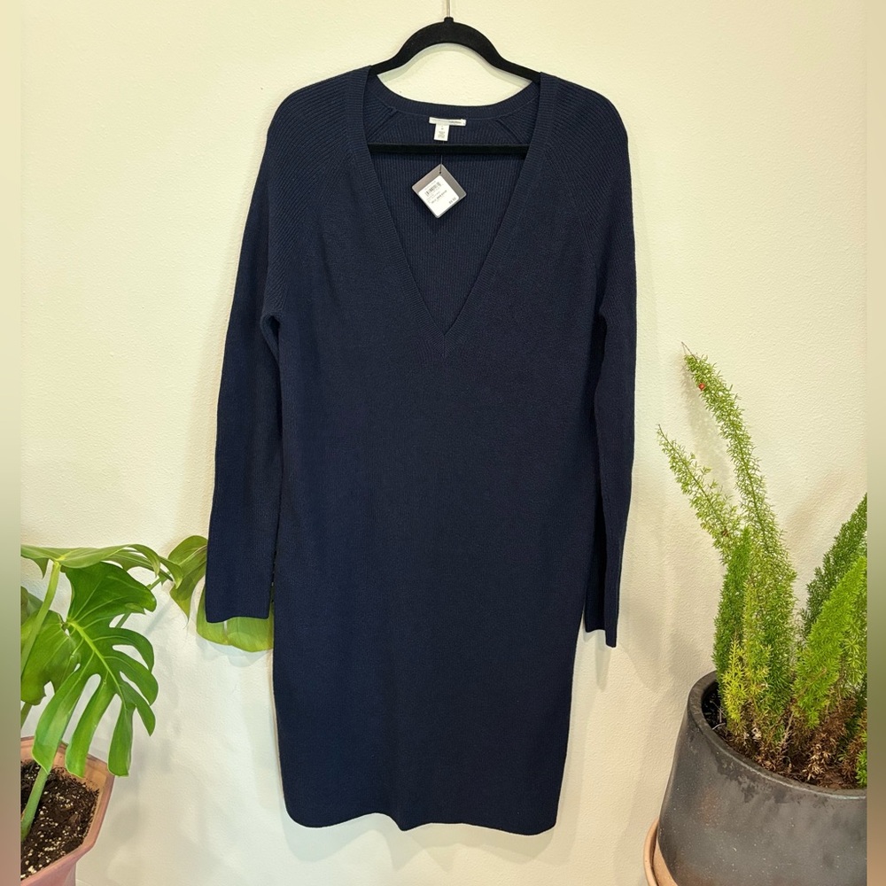 Halogen | Navy Long Sleeve Dress | Size Medium